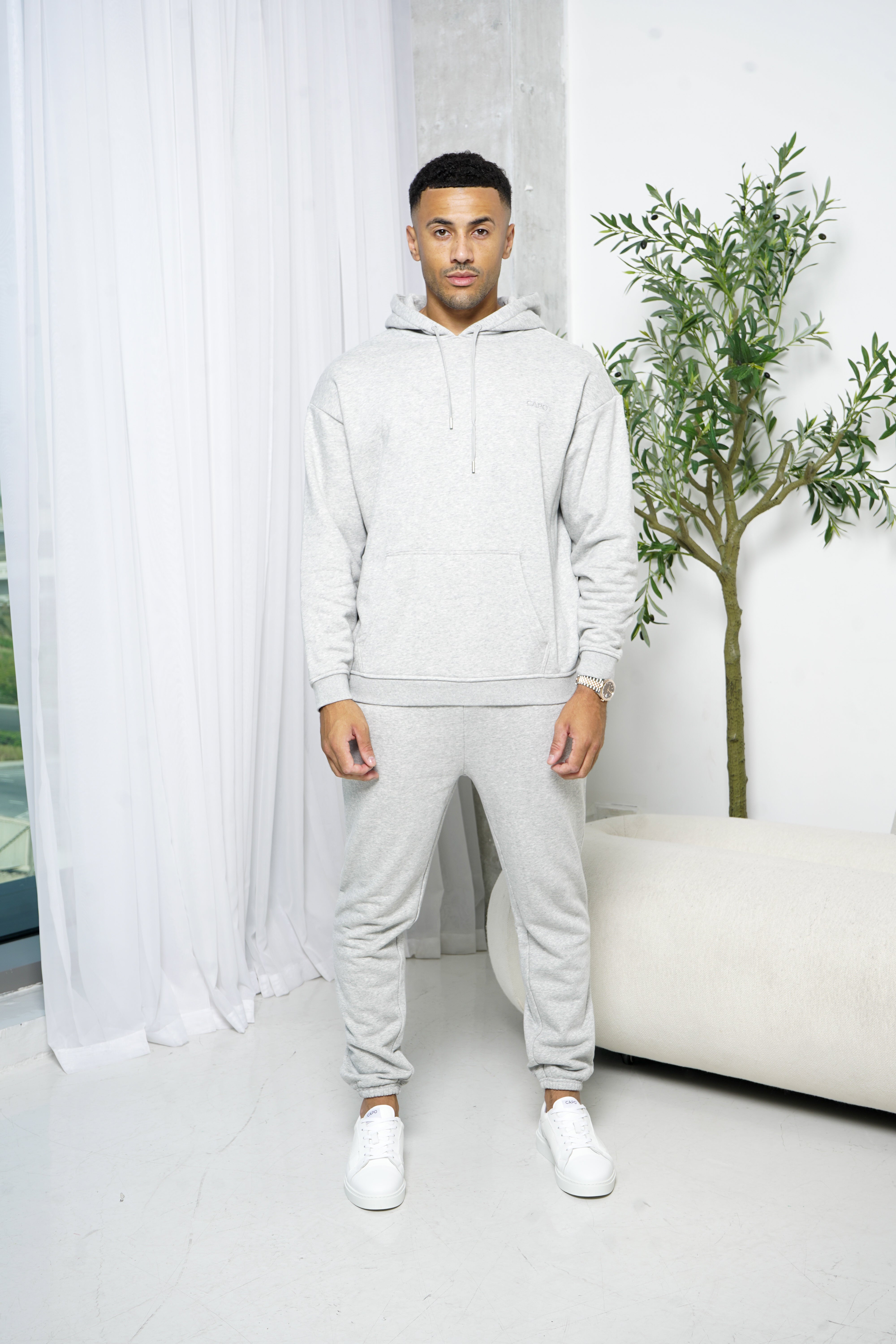 CAPO Overhead Grey Marl Hoodie